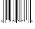 Barcode Image for UPC code 016100001298