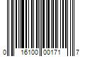 Barcode Image for UPC code 016100001717