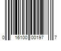 Barcode Image for UPC code 016100001977