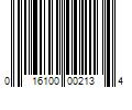 Barcode Image for UPC code 016100002134