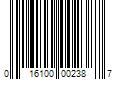 Barcode Image for UPC code 016100002387