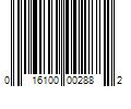 Barcode Image for UPC code 016100002882