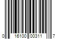 Barcode Image for UPC code 016100003117