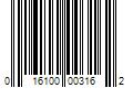 Barcode Image for UPC code 016100003162