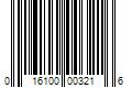 Barcode Image for UPC code 016100003216