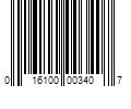 Barcode Image for UPC code 016100003407