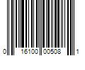 Barcode Image for UPC code 016100005081