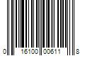 Barcode Image for UPC code 016100006118