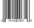 Barcode Image for UPC code 016100006316