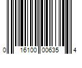 Barcode Image for UPC code 016100006354