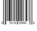 Barcode Image for UPC code 016100006538