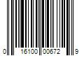 Barcode Image for UPC code 016100006729