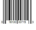 Barcode Image for UPC code 016100007153