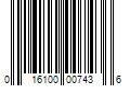 Barcode Image for UPC code 016100007436