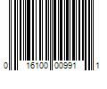 Barcode Image for UPC code 016100009911