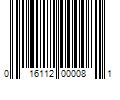 Barcode Image for UPC code 016112000081