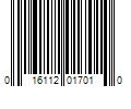 Barcode Image for UPC code 016112017010