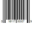 Barcode Image for UPC code 016117000079