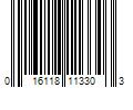 Barcode Image for UPC code 016118113303