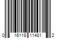 Barcode Image for UPC code 016118114812