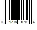 Barcode Image for UPC code 016118549706