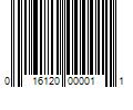 Barcode Image for UPC code 016120000011