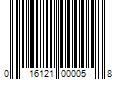 Barcode Image for UPC code 016121000058