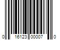 Barcode Image for UPC code 016123000070