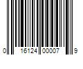 Barcode Image for UPC code 016124000079