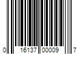 Barcode Image for UPC code 016137000097