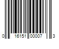 Barcode Image for UPC code 016151000073