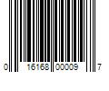 Barcode Image for UPC code 016168000097