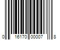 Barcode Image for UPC code 016170000078