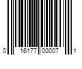 Barcode Image for UPC code 016177000071