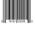 Barcode Image for UPC code 016181000050