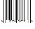 Barcode Image for UPC code 016200000238