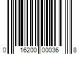 Barcode Image for UPC code 016200000368