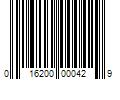 Barcode Image for UPC code 016200000429