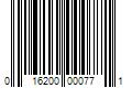 Barcode Image for UPC code 016200000771