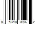 Barcode Image for UPC code 016200000962