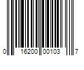 Barcode Image for UPC code 016200001037