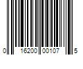 Barcode Image for UPC code 016200001075