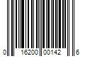 Barcode Image for UPC code 016200001426