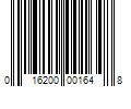 Barcode Image for UPC code 016200001648