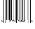 Barcode Image for UPC code 016200002638