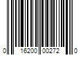 Barcode Image for UPC code 016200002720