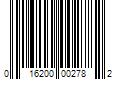 Barcode Image for UPC code 016200002782