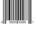 Barcode Image for UPC code 016200002881