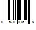 Barcode Image for UPC code 016200003178