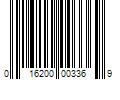 Barcode Image for UPC code 016200003369